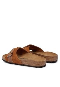 Birkenstock Klapki Oita 1026742 Brązowy. Kolor: brązowy. Materiał: skóra #3