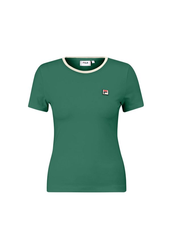 Slim fit T-shirt damski Fila Lectoure. Kolor: zielony