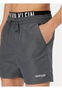 Calvin Klein Swimwear Szorty kąpielowe LV00N61015 Szary ciemny Regular Fit. Kolor: szary. Materiał: syntetyk #4