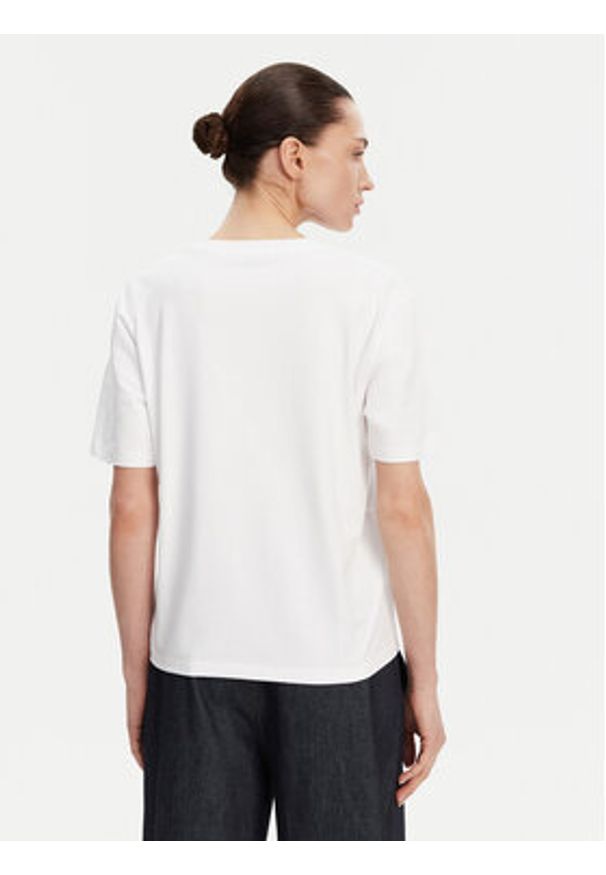 French Connection T-Shirt 76QZA Biały Relaxed Fit. Kolor: biały. Materiał: bawełna