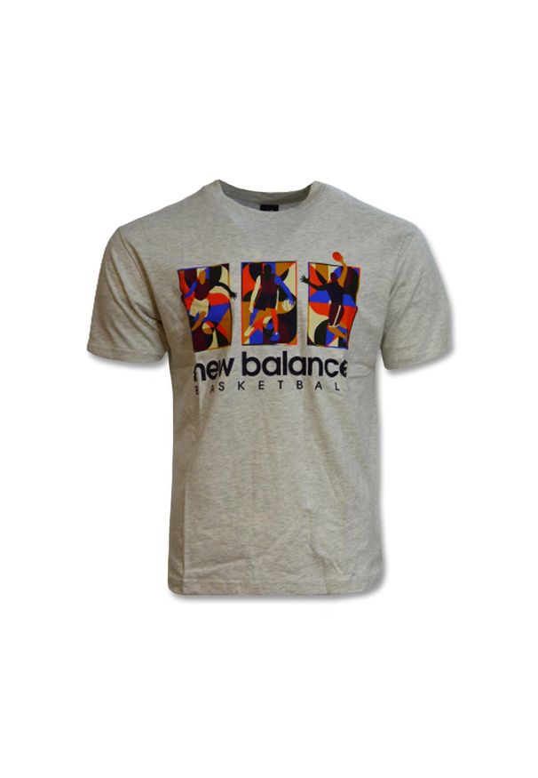 New Balance Hoops Classics T-shirt - MT23587 SAH. Kolor: szary. Sport: koszykówka