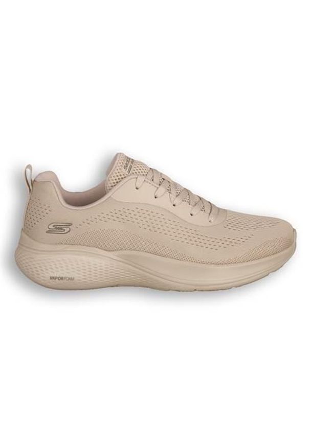 skechers - Buty do chodzenia damskie Skechers Tpe Bobs Infinity. Kolor: beżowy. Materiał: materiał, syntetyk. Szerokość cholewki: normalna. Sport: turystyka piesza