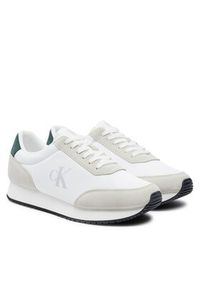 Calvin Klein Jeans Sneakersy Retro Runner YM0YM01119 Écru. Materiał: zamsz, skóra #6