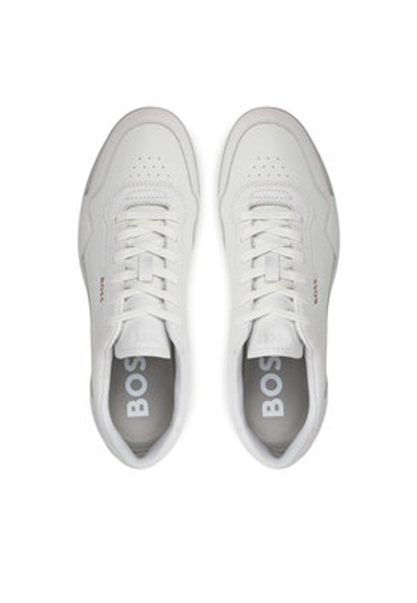 BOSS Sneakersy Titanium SL 50536525 Biały. Kolor: biały. Materiał: skóra
