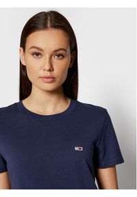Tommy Jeans T-Shirt Tjw Jersey DW0DW09198 Granatowy Regular Fit. Kolor: niebieski. Materiał: jersey, bawełna #4