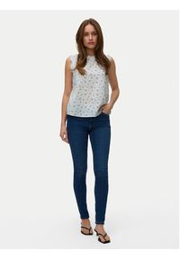 Vero Moda Top Trine 10342734 Biały Regular Fit. Kolor: biały. Materiał: bawełna #4