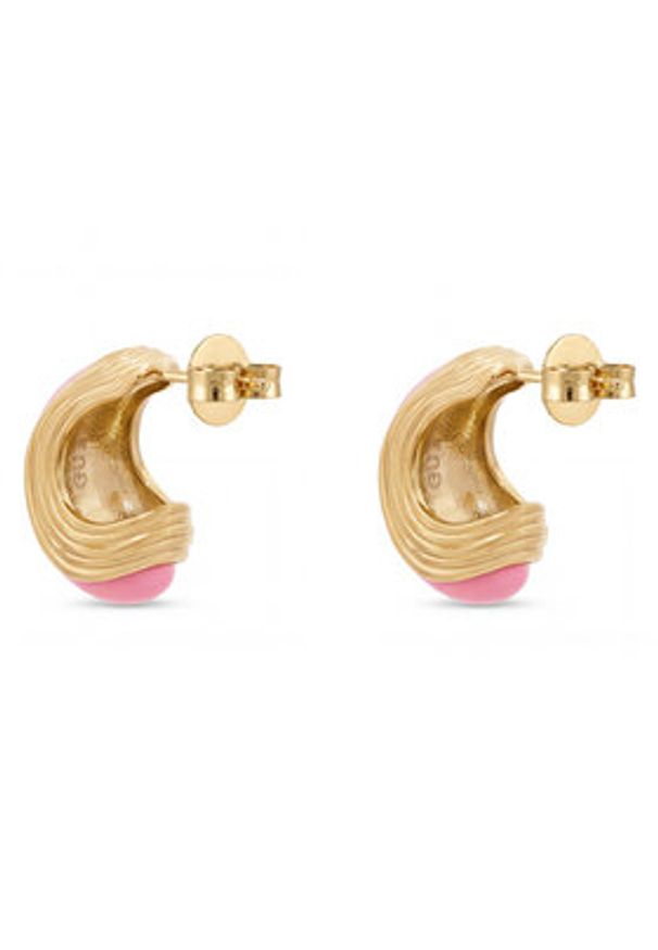 Guess Kolczyki JUBE06 153JW Różowy. Materiał: metalowe. Kolor: różowy