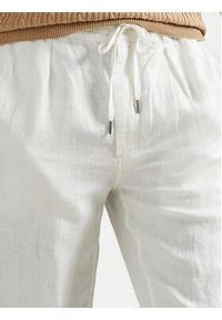 Polo Ralph Lauren Spodnie materiałowe 710940611008 Biały Tapered Fit. Kolor: biały. Materiał: len #3