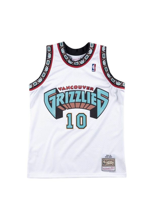 Mitchell & Ness - Koszulka Nba Vancouver Grizzlies Mike Bibby. Kolor: biały. Sport: koszykówka