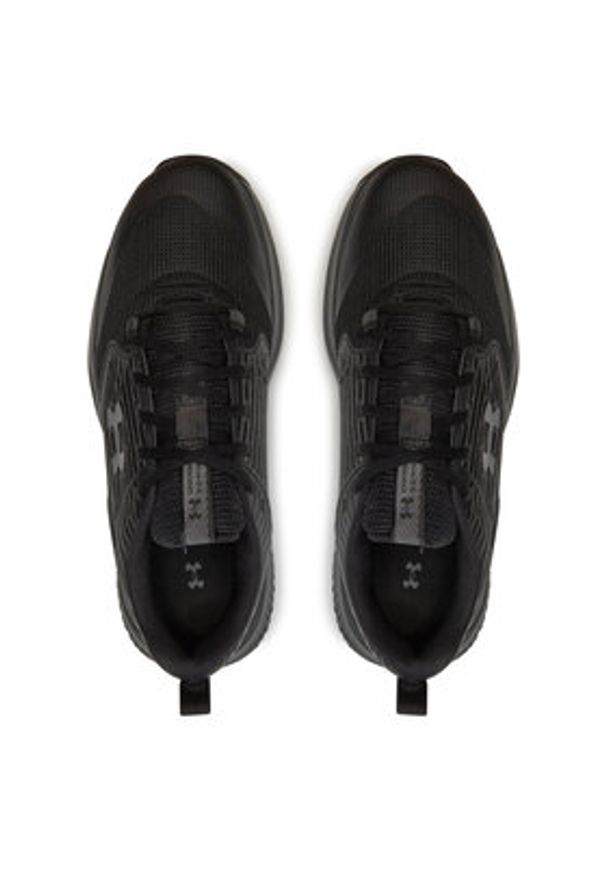 Under Armour Buty na siłownię Ua Charged Commit Tr 4 3026017-005 Czarny. Kolor: czarny. Materiał: skóra. Sport: fitness