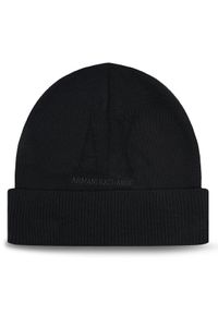 Armani Exchange Czapka XW001445 AF11896 UC001 Czarny. Kolor: czarny. Materiał: materiał, bawełna