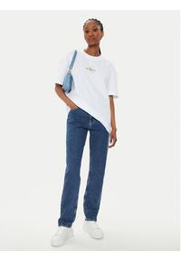 Calvin Klein Jeans T-Shirt Monologo J20J223561 Biały Loose Fit. Kolor: biały. Materiał: bawełna #3