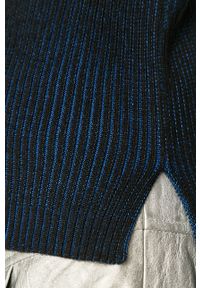 G-Star RAW - G-Star Raw - Sweter. Kolor: niebieski. Materiał: bawełna, materiał, dzianina, akryl, poliester. Długość rękawa: długi rękaw. Długość: długie. Wzór: melanż #4
