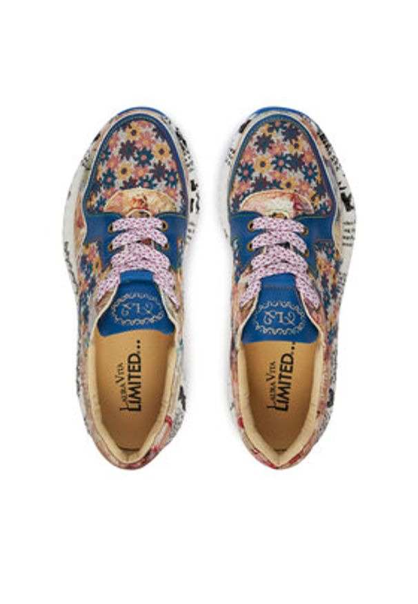 Laura Vita Sneakersy Burton 127 Kolorowy. Materiał: skóra. Wzór: kolorowy
