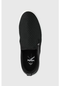Calvin Klein Jeans tenisówki YW0YW00500.BDS damskie kolor czarny. Nosek buta: okrągły. Kolor: czarny. Materiał: materiał. Szerokość cholewki: normalna #4