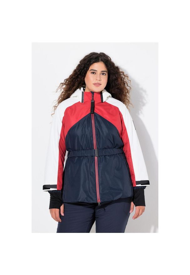 ULLA POPKEN - Damskie Kurtka sportowa wodoodporna dwukierunkowy zamek błyskawiczny. Kolekcja: plus size. Kolor: niebieski. Materiał: poliester, materiał. Sezon: zima. Sport: narciarstwo