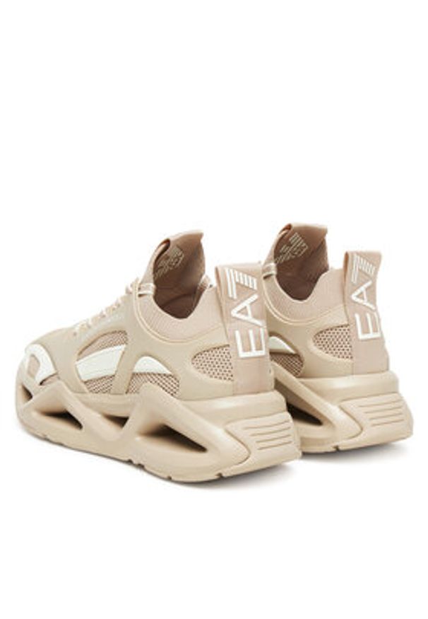 EA7 Emporio Armani Sneakersy 7X000383 AF19525 MZ202 Beżowy. Kolor: beżowy. Materiał: materiał