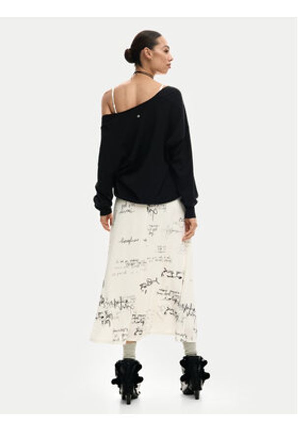 Desigual Komplet sweter i sukienka Morisot 26SWVK33 Écru Regular Fit. Kolor: kremowy. Materiał: syntetyk