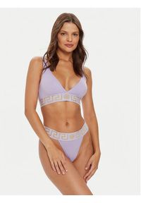 VERSACE - Versace Stringi AUD01042 1A1001 Fioletowy. Kolor: fioletowy. Materiał: bawełna
