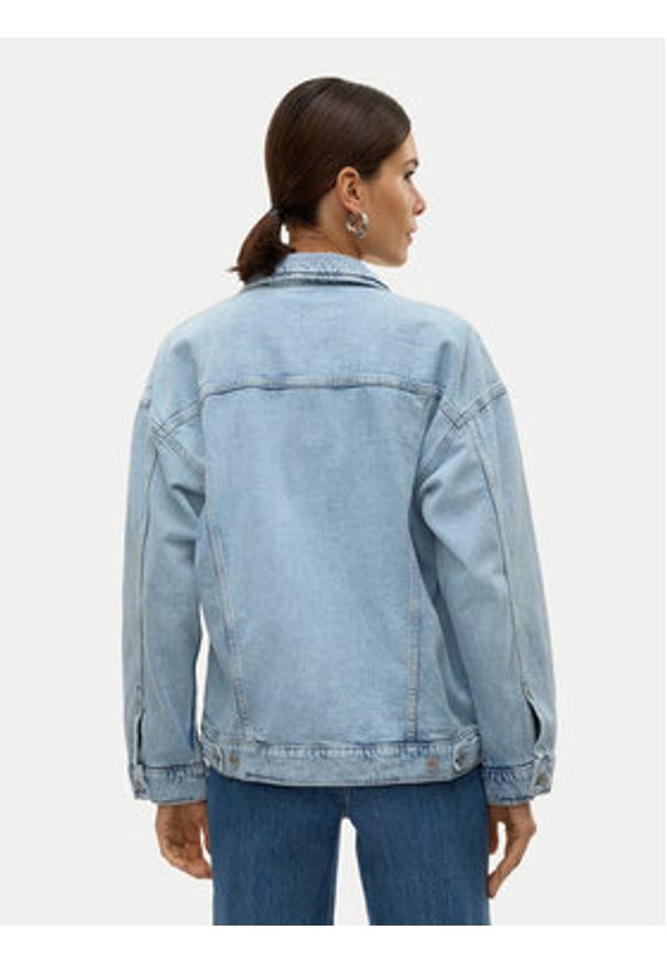 Vero Moda Kurtka jeansowa Tessa 10329868 Niebieski Relaxed Fit. Kolor: niebieski. Materiał: bawełna