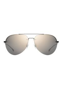BOSS - Hugo Boss Okulary przeciwsłoneczne męskie kolor czarny. Kolor: czarny #2