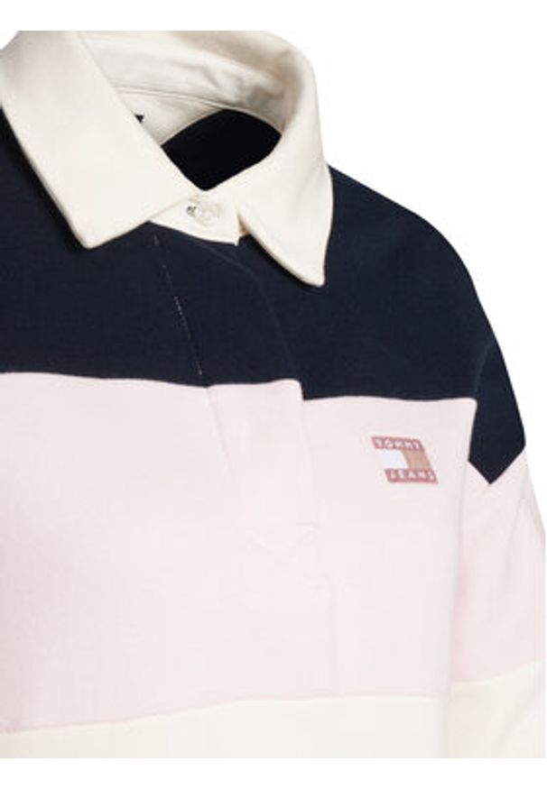 Tommy Jeans Bluza Badge DW0DW21927 Kolorowy Relaxed Fit. Materiał: bawełna. Wzór: kolorowy