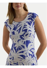 Lauren Ralph Lauren - LAUREN RALPH LAUREN Sukienka codzienna 200971078001 Niebieski Regular Fit. Okazja: na co dzień. Kolor: niebieski. Materiał: syntetyk. Typ sukienki: proste. Styl: casual