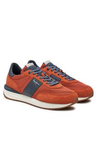 Pepe Jeans Sneakersy PMS60020 Brązowy. Kolor: brązowy. Materiał: zamsz, skóra #3