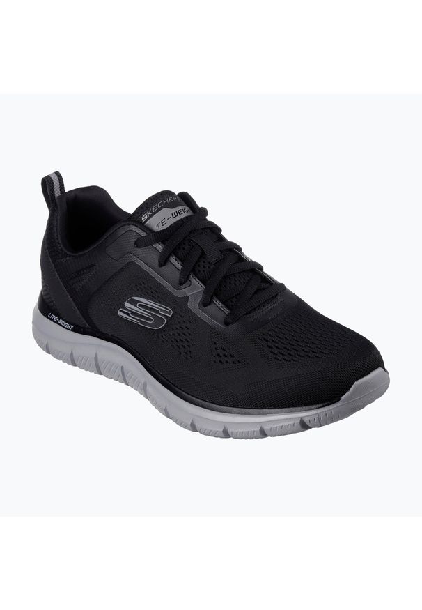 skechers - Buty męskie SKECHERS Track Broadercharcoal. Kolor: czarny