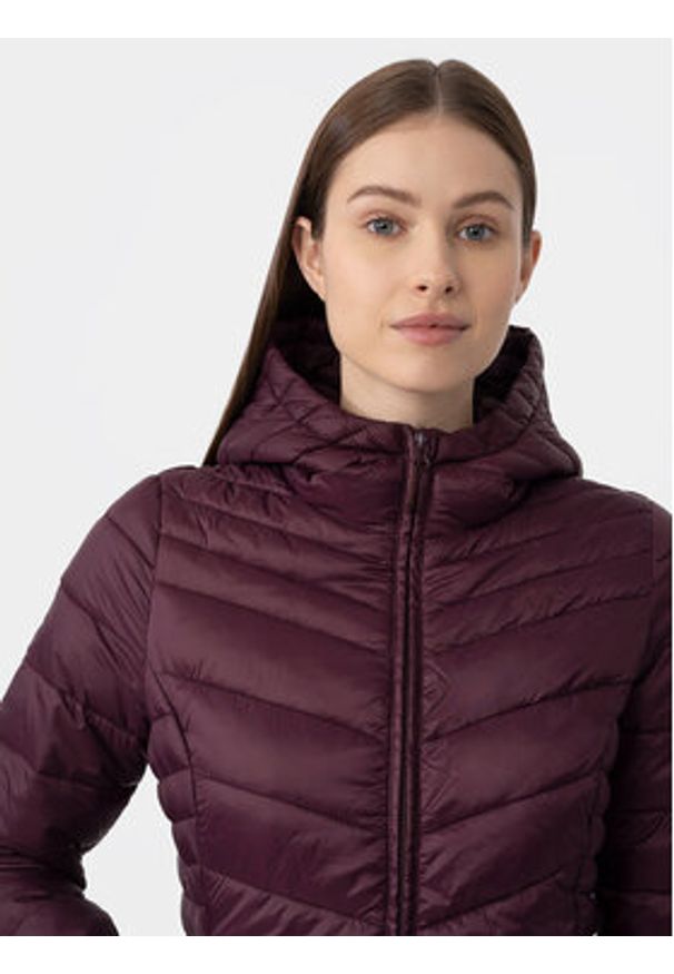 4f - 4F Kurtka przejściowa 4FAW23TDJAF225 Fioletowy Slim Fit. Kolor: fioletowy. Materiał: syntetyk