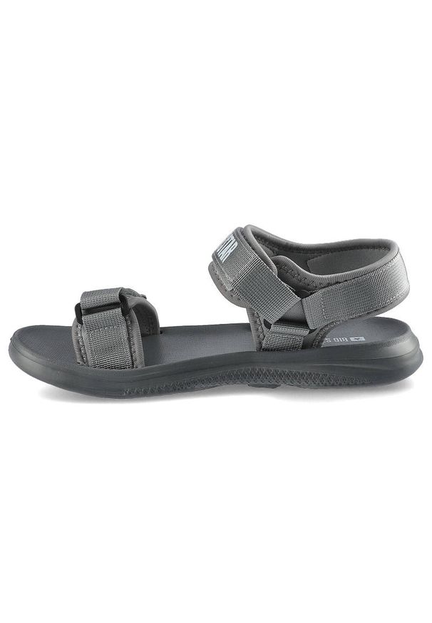 Big-Star - Szare Sandały Big Star Obuwie Męskie Wygodne Buty. Zapięcie: rzepy. Kolor: szary. Materiał: materiał. Styl: sportowy, elegancki