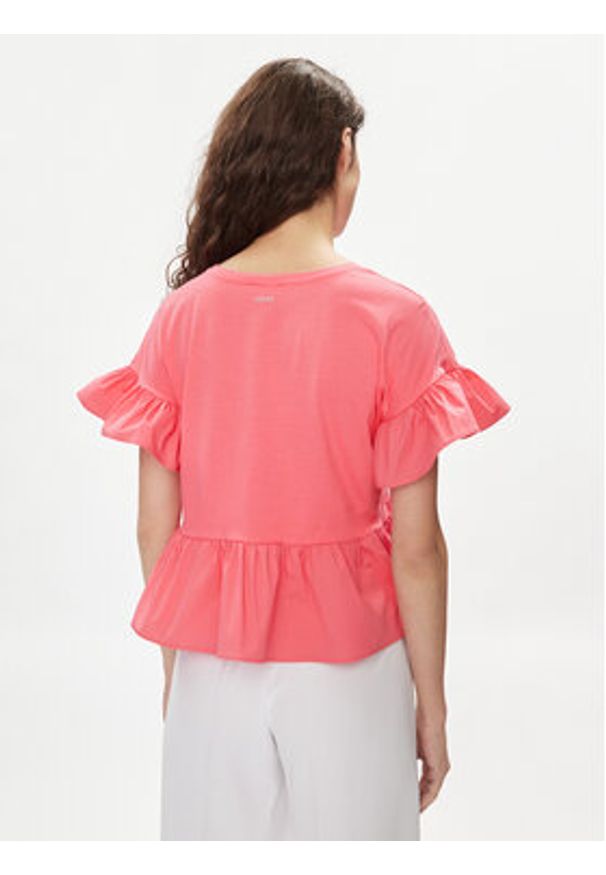 Liu Jo Bluzka MA4345 J6308 Różowy Relaxed Fit. Kolor: różowy. Materiał: bawełna