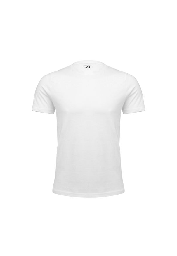 REA TAPE - Koszulka bawełniana RT biała. Kolor: biały. Materiał: bawełna. Sport: joga i pilates