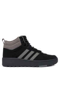 Adidas - adidas Sneakersy Hoops 4.0 Mid JQ5361 Czarny. Kolor: czarny. Materiał: skóra #1