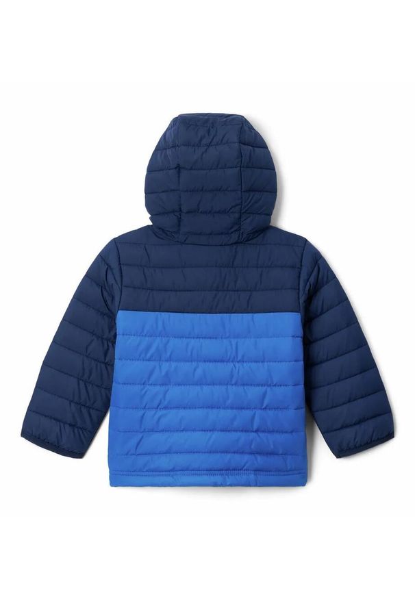 columbia - Kurtka Turystyczna Puchowa Dziecięca Columbia Powder Lite Boys Hooded Jacket. Kolor: niebieski. Materiał: puch