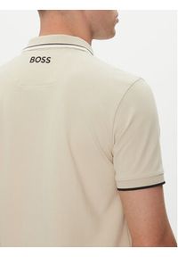 BOSS Polo Paddy Pro 50469102 Beżowy Regular Fit. Typ kołnierza: polo. Kolor: beżowy. Materiał: syntetyk