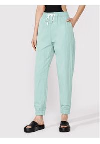 Simple Spodnie dresowe SPD010 Zielony Relaxed Fit. Kolor: zielony. Materiał: syntetyk #1