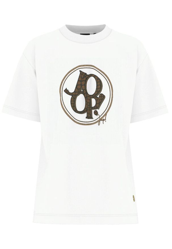 JOOP! T-Shirt 58 252JE58Tashi 30046236 Biały Regular Fit. Kolor: biały. Materiał: bawełna