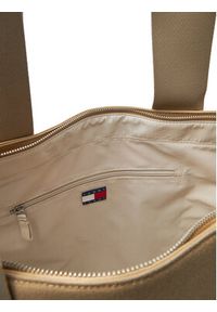 Tommy Jeans Torba Retro Cool Tote AM0AM13278 Beżowy. Kolor: beżowy. Materiał: materiał #5