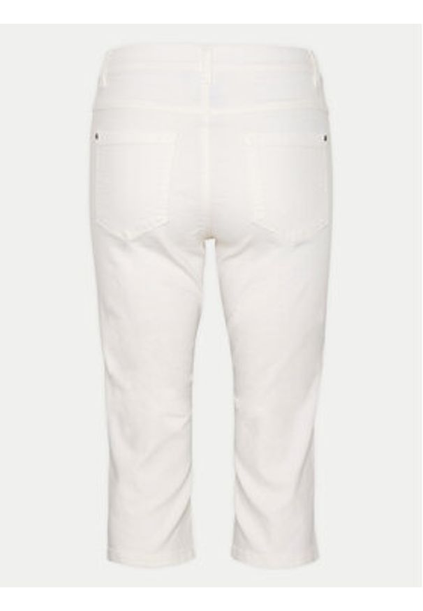 Kaffe Spodnie capri Zelina 10506525 Biały Slim Fit. Kolor: biały