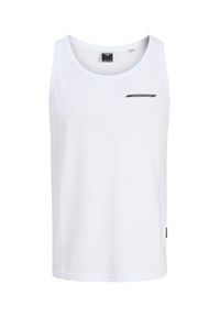Jack & Jones - Jack&Jones Tank top Fusion 12276614 Biały Regular Fit. Kolor: biały. Materiał: bawełna #3