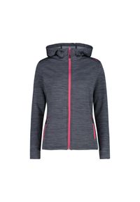Polar z kapturem dla kobiet CMP. Typ kołnierza: kaptur. Kolor: szary. Materiał: polar. Sport: turystyka piesza #1