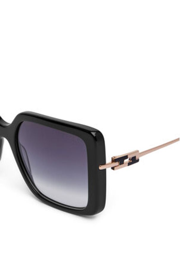 Trussardi Jeans - Trussardi Okulary przeciwsłoneczne TSW9057 Czarny. Kolor: czarny