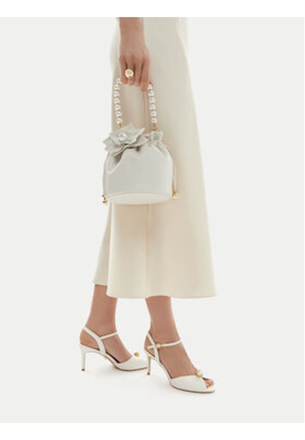 Gino Rossi - GINO ROSSI Sandały CEO-ROSE-LT2090-2-N Biały. Kolor: biały. Materiał: skóra