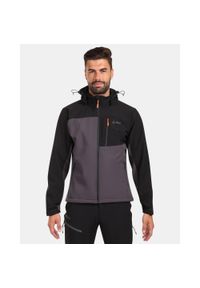 Męska kurtka softshell Kilpi ONTAVIO-M. Kolor: szary. Materiał: softshell. Sport: turystyka piesza