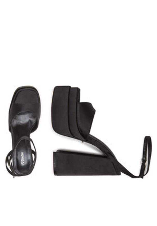 DeeZee Sandały ZALE3543-1A Czarny. Kolor: czarny. Materiał: materiał