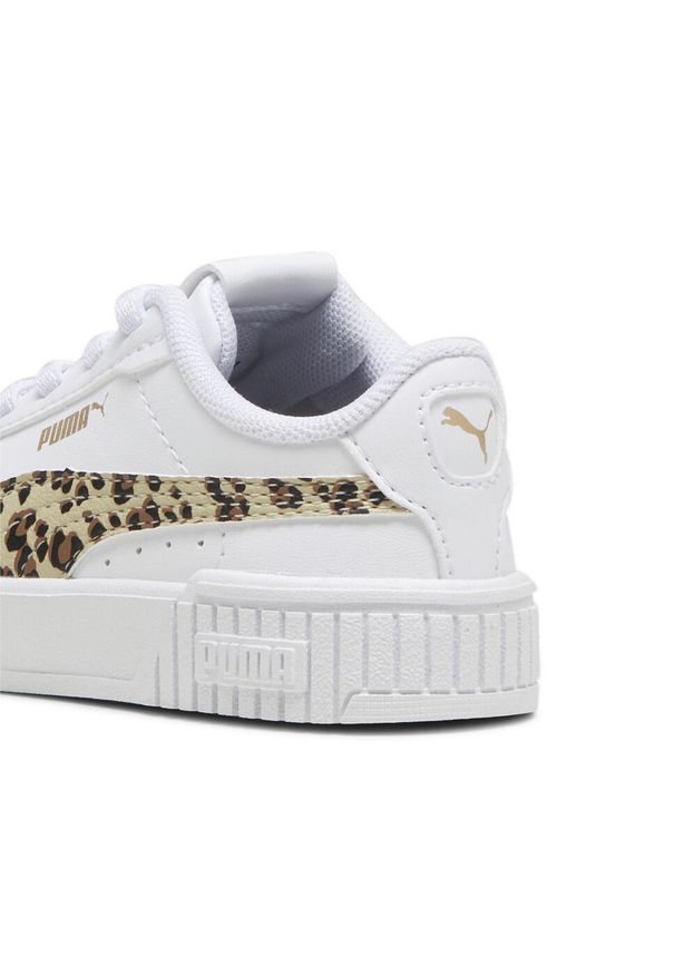 Puma - Sneakersy dla małych dzieci Carina 2.0 Animal Update PUMA White Putty Gold Beige. Kolor: biały, wielokolorowy, beżowy. Sport: bieganie