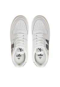 Calvin Klein Jeans Sneakersy Classic Cupsole Low Nbs YW0YW01520 Biały. Kolor: biały. Materiał: zamsz, skóra #4