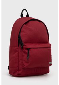 Lacoste Plecak NH2677NE męski kolor bordowy duży gładki. Kolor: czerwony. Wzór: gładki #2