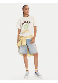 Roxy T-Shirt Hangloose Poster ERJZT06018 Écru Regular Fit. Materiał: bawełna #4